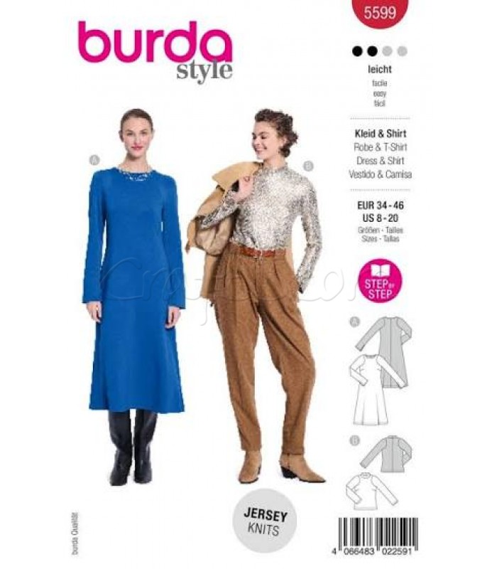 Burda πατρόν  φόρεμα 5599
